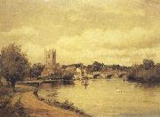 Alfred de breanski Henley-on-Thames (mk37) oil painting on canvas